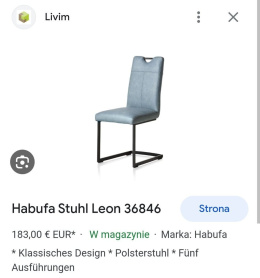 Krzesło Habufa Leon
