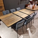 Zestaw stół AVALOX 160+50 x 98 cm+ 6 krzeseł QUINT