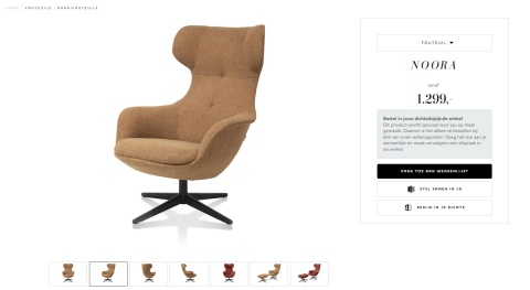 (R, od ręki) Fotel obrotowy Xooon Noora (R, od ręki) Fotel obrotowy Xooon Noora