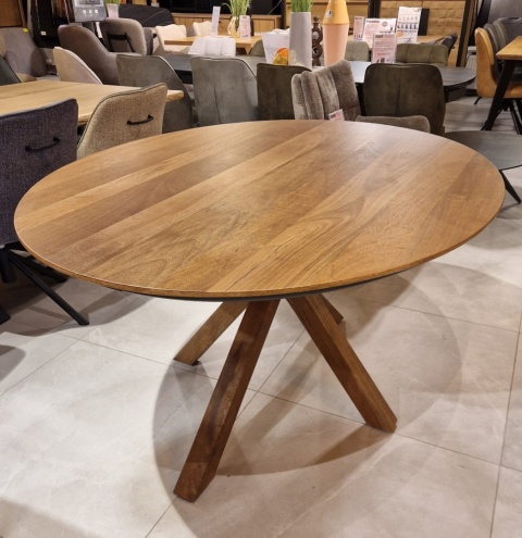 (K) Stół do jadalni owalny TRAPANI, 150x120 cm, fornir z wędzonego mango Xooon (K) Stół do jadalni owalny TRAPANI, 150x120 cm, fornir z wędzonego mango Xooon