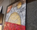 Obraz na Sklejce "Planety 3D" 120x120 cm - Autorska Technika Fakturowa