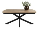 [R] Stół industrialny rozkładany ASPEN 170-230 cm, blat lity dąb, noga pająk