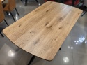 [R] Stół industrialny rozkładany ASPEN 170-230 cm, blat lity dąb, noga pająk