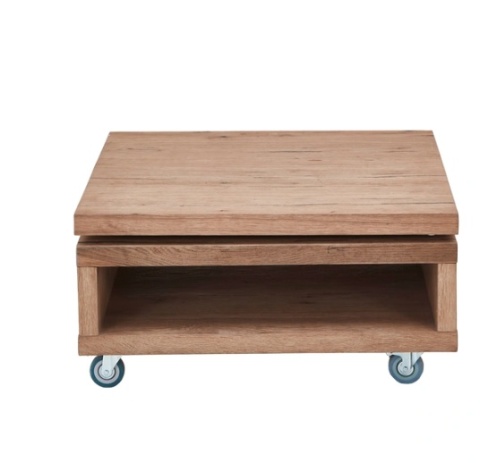 Stolik Kawowy Canova 80x80 Dębowy z Obrotowym Blatem Stolik Kawowy Canova 80x80 Dębowy z Obrotowym Blatem