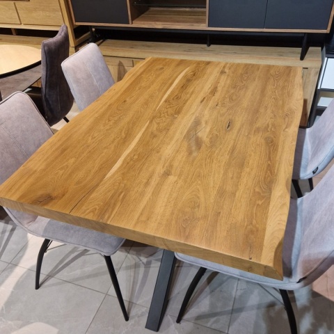 Zestaw stół H&H Metalox 130 x 90 + komplet krzeseł