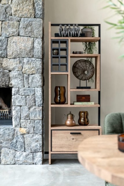 [M] Parawan / Regał na wino Pavarotti Henders& Hazel 70x190 cm, industrialny, laminat HPL