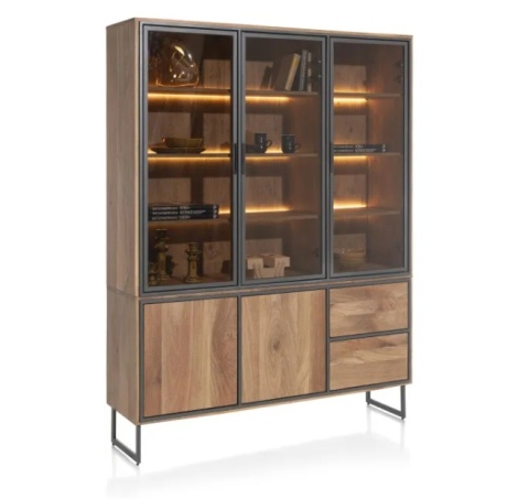 [fabrycznie nowa, na zmówienie] Witryna TRAPANI - 160 cm Henders& Hazel Mangifera Smoked