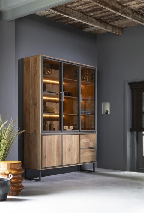 [fabrycznie nowa, na zmówienie] Witryna TRAPANI - 160 cm Henders& Hazel Mangifera Smoked