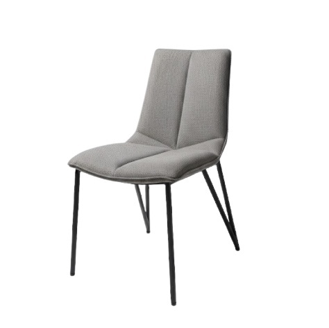 Krzesło do Jadalni YLVA, ergonomiczne, tapicerowane tkaniną Calabria/Toba Antracyt,