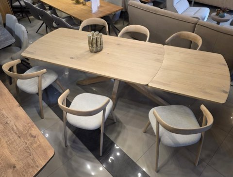 (T, K, od ręki) Stół rozkładany NYON Henders & Hazel 200-280x100 cm, fornir dębowy, kolor natural sand (T, K, od ręki) Stół rozkładany NYON Henders & Hazel 200-280x100 cm, fornir dębowy, kolor natural sand