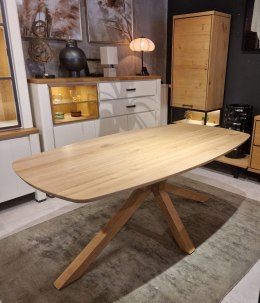 (K, od ręki ) Stół Xooon Arvada 190 x 100 cm Oval lity dąb