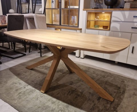 (K, od ręki ) Stół Xooon Arvada 190 x 100 cm Oval lity dąb