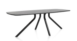 (M) Stół Xooon Arvada 250 x 110 cm Oval lity dąb onyx