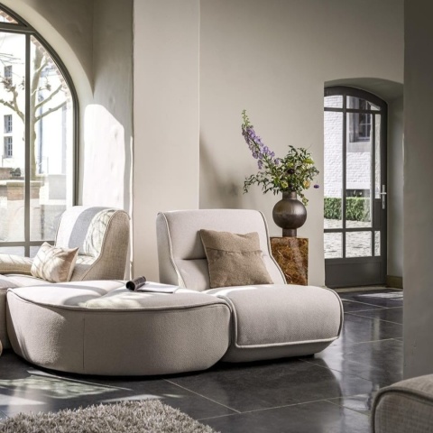 Pufa modułowa Dublin (Ćwierćkole / Narożnik Wewnętrzny) 105x105 cm, sprężyny kieszeniowe