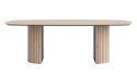 Stół do jadalni owalny Henders & Hazel Pavie 240x120 cm, fornir dębowy Natural, noga cylindryczna