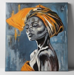 Ręcznie malowany obraz 110 x 90 cm